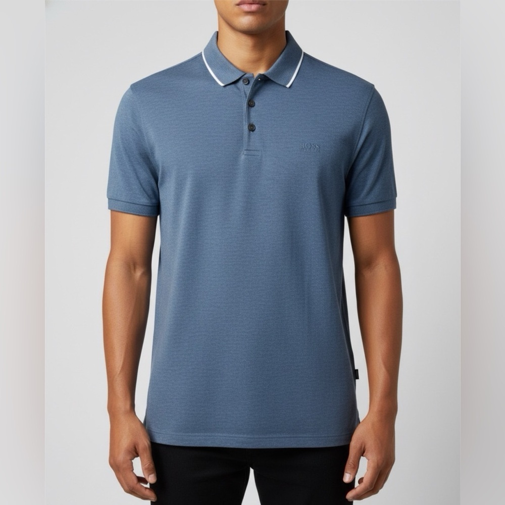 Boss Men's Polo Shirt in Blue